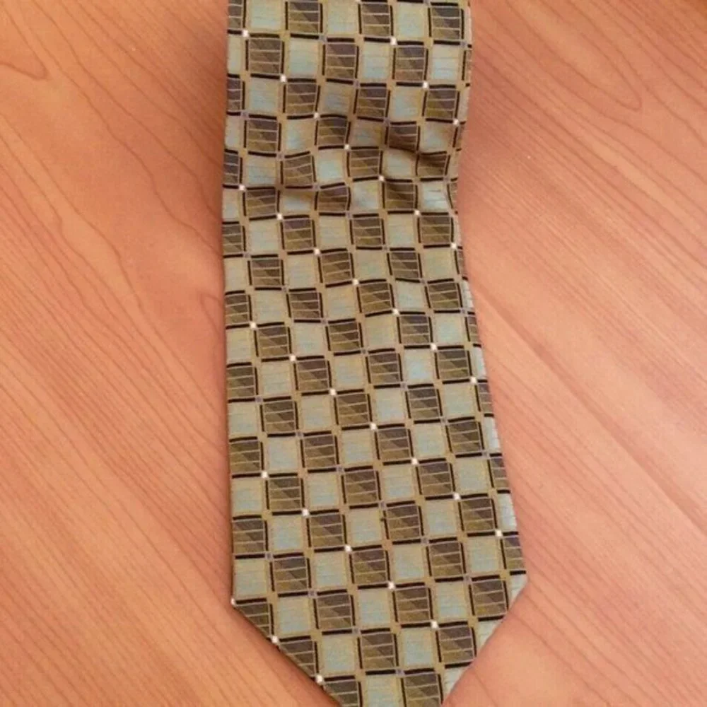 Courage Neck Tie Men's Multicolored Square Checks 57″ (144cm) Wide 4 
